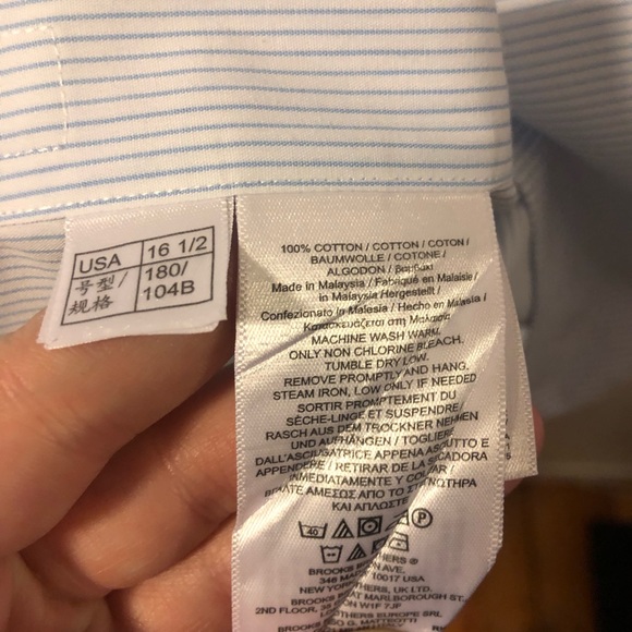 Brooks brothers Regent Men’s shirt - size 16.5 - Picture 5 of 7